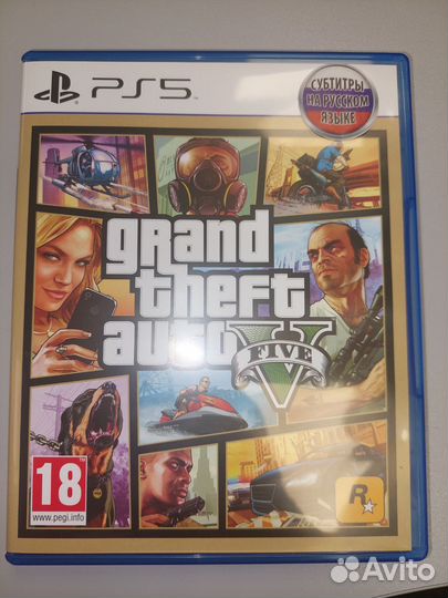 Игра GTA 5 ps5 (с русскими субтитрами)