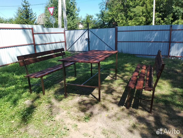 Комплект стол и 2 лавки