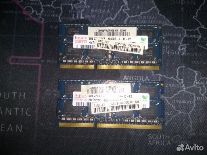 Оперативная память ddr3 so-dimm для ноутбука 2х2