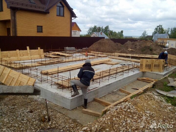 Фундамент под ключ, Заливка фундамента