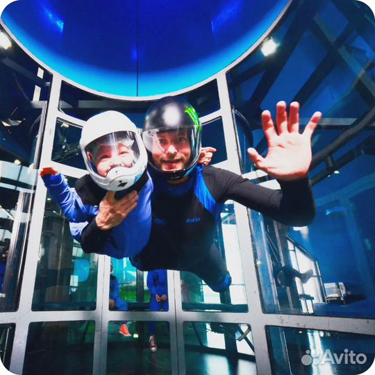 Полет в аэротрубе