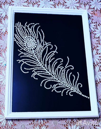 Интерьерная картина из страз