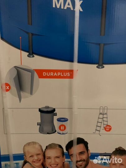 Каркасный бассейн 3.66х133,лестница,фильтр