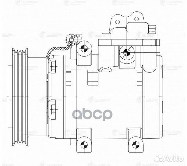 Компрессор кондиц. для а/м Hyundai Tucson (04)