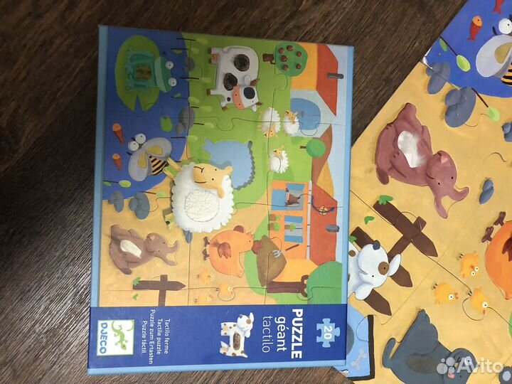 Пазл-гигант тактильный Djeco