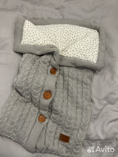 Конверт зимний серый Loom Knits