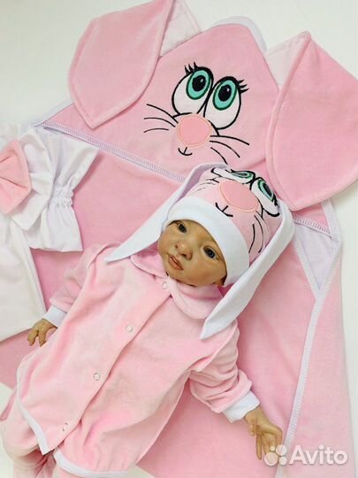 Комплект на выписку летний весенний