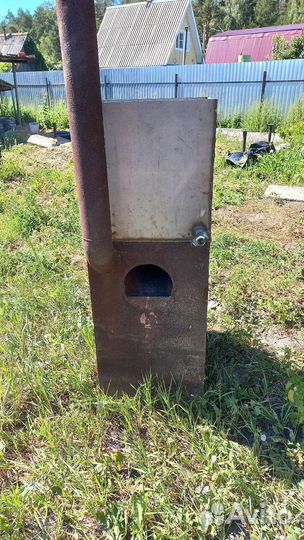 Печь для бани с баком