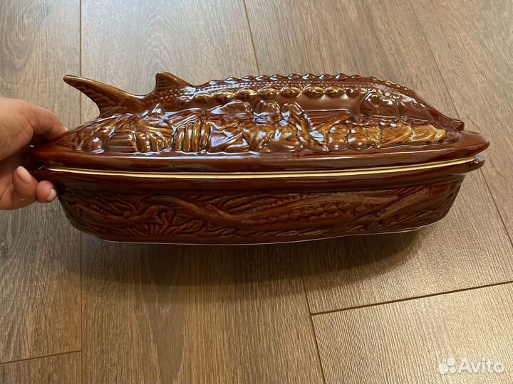 Глиняный горшок под рыбу