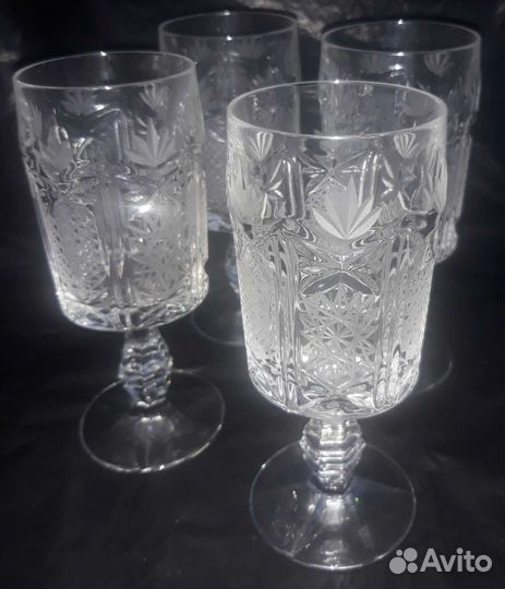 Хрустальные фужеры югославия