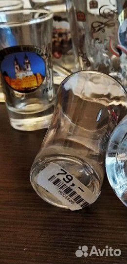 Сувенирные рюмки, новые. Чехия. 6 шт