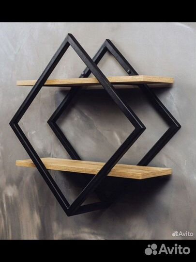 Полка настенная в стиле лофт