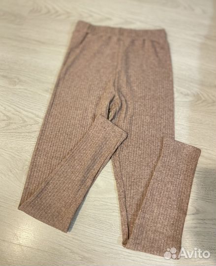 Легинсы лапша бежевые черные