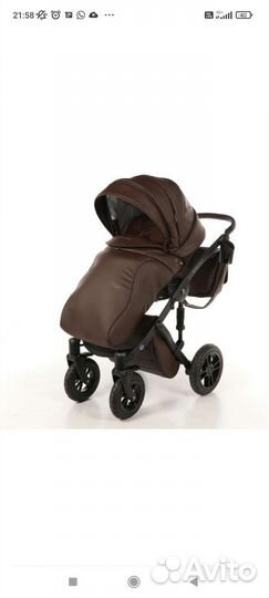 Коляска 2 в 1 эко кожа Noordline Stephania