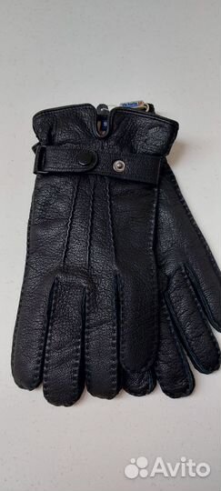 Перчатки мужские из оленьей кожи на шерсти
