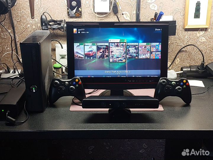 Xbox 360 1tb + kinnekt + монитор