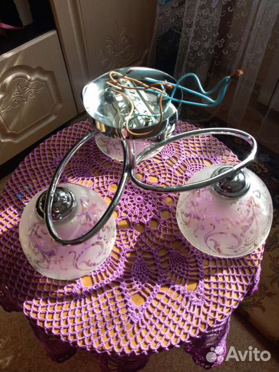 Люстра потолочная подвесная бу