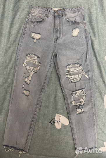 Джинсы mom 38 stradivarius