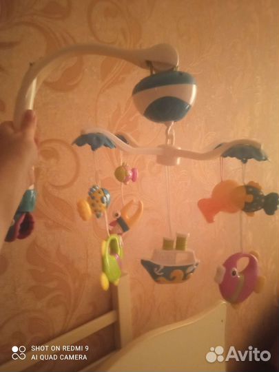 Мобиль на кроватку с музыкальным блоком