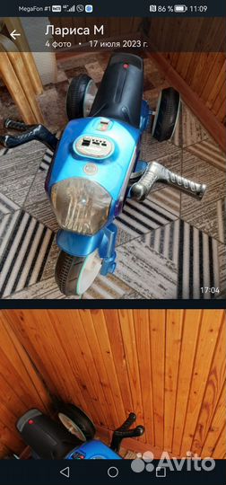 Детский мотоцикл на аккумуляторе