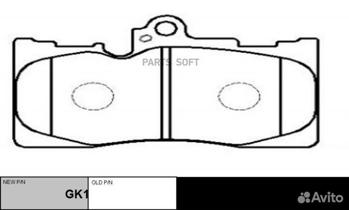 CTR GK1061 (старый номер CKT-47) Колодки тормозные