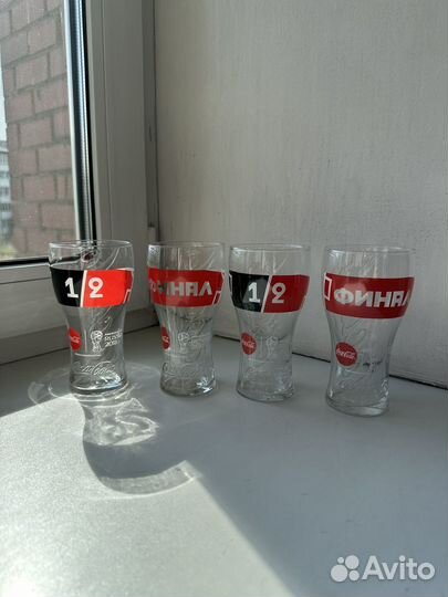 Стаканы бокалы кока-кола coca-cola Футбол
