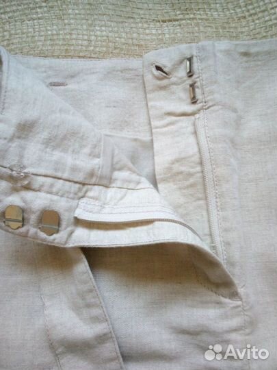 Юбка женская летняя 50 лён-хлопок новая Европа