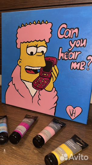 Картина акрилом на холсте