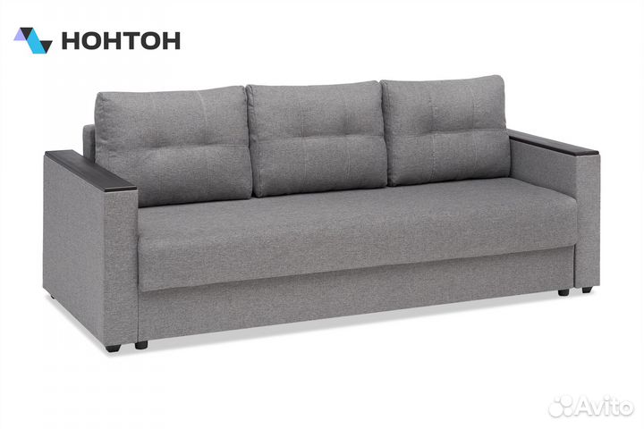 Диван еврокнижка Миранда 3 SE серый