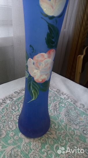 Ваза цветное стекло СССР