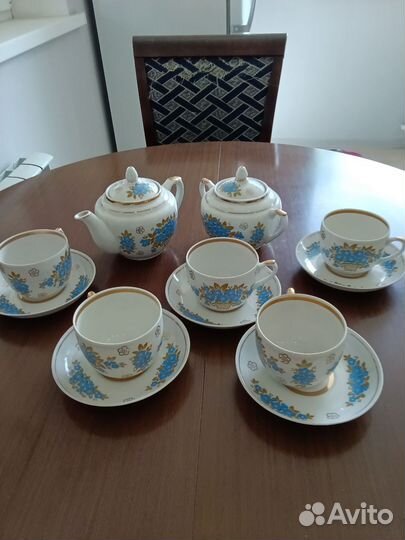 Сервиз чайный Вербилки незабудки