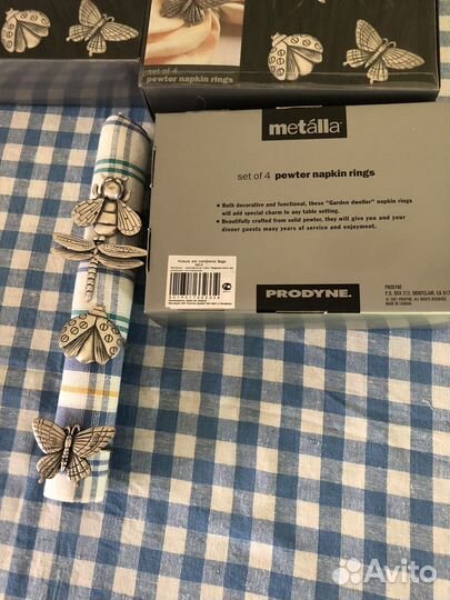 Кольца для салфеток Bugs Англия