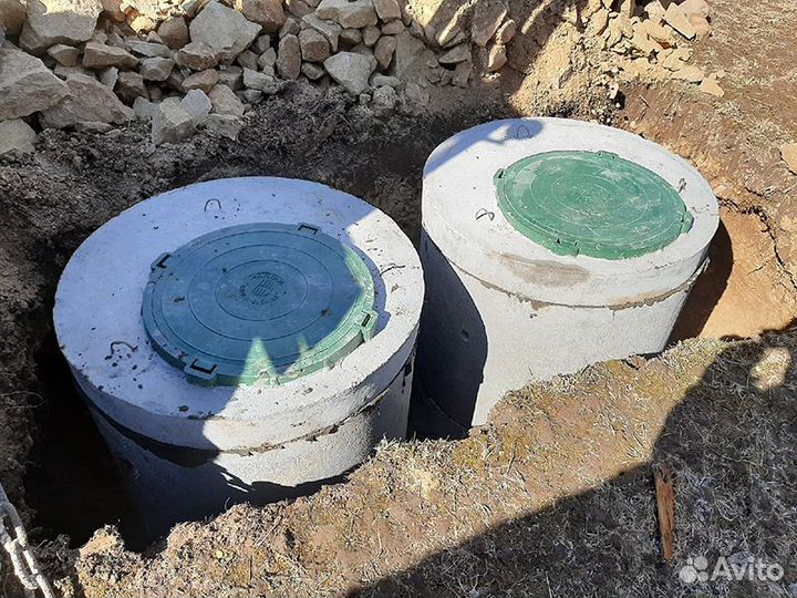 Колодцы, септики, дренаж, ливневка, снос домов