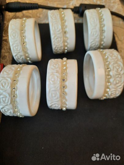 Набор фарфоровых колец для салфеток (Китай)