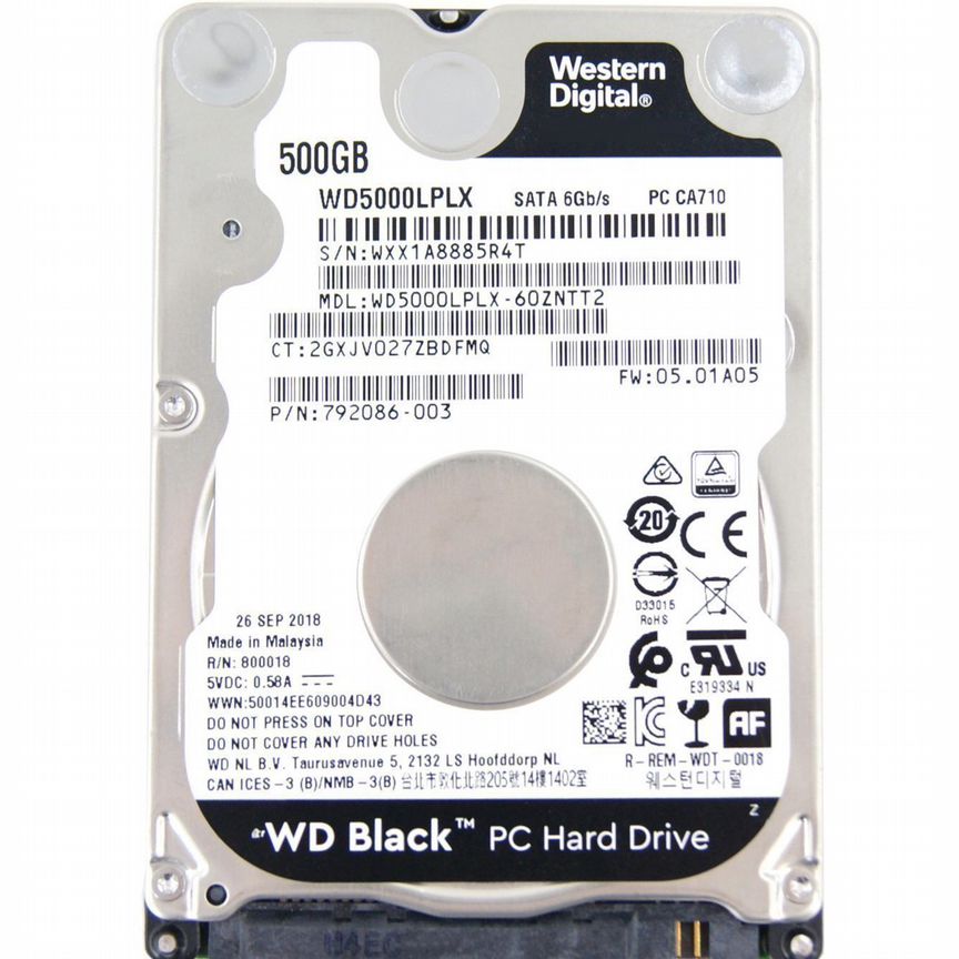 [WD5000LPLX-60ZNTT2] Жесткий Диск Wd 500gb Sata3 Wd5000lplx-60zntt2