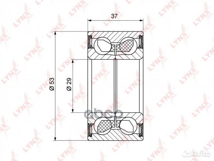 Комплект подшипника ступицы колеса зад Ford
