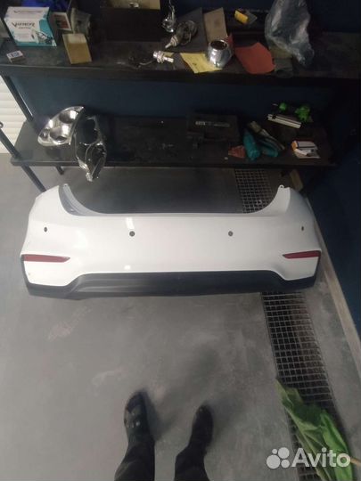 Солярис задний бампер