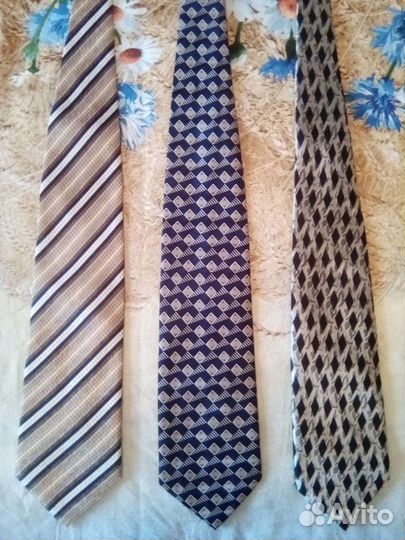 Комплект 3 шт. Галстуки Италия шелк