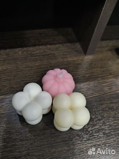 Свеча ручной работы 3 шт