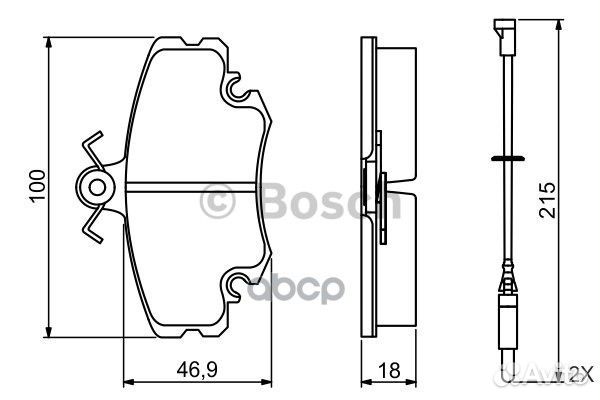 Колодки тормозные дисковые перед LCV 098649
