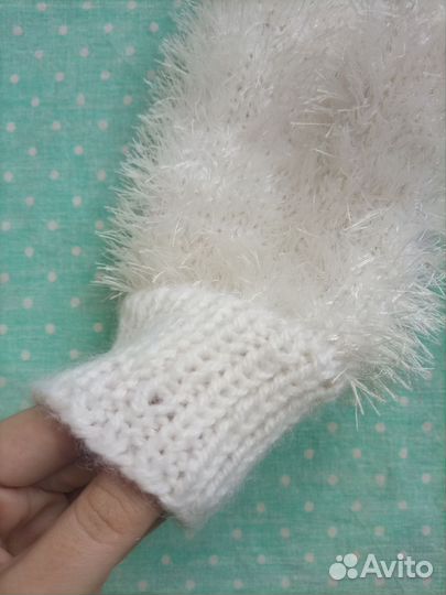 Варежки пушистые