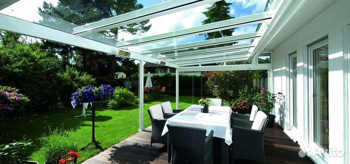 Стеклянные козырьки