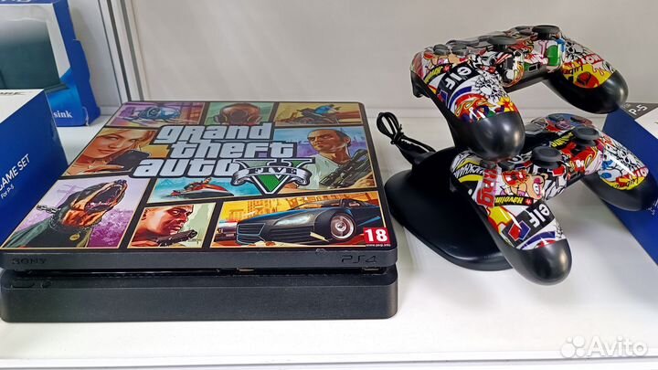 Кастомная PS4 Slim 1Tb GTA V