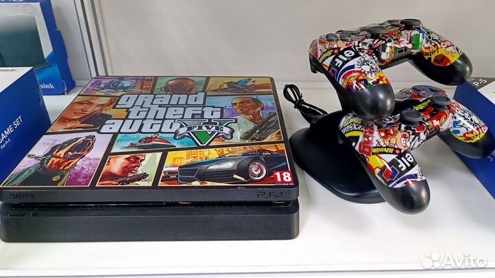 Кастомная PS4 Slim 1Tb GTA V