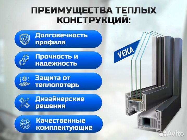 Балконный блок с дверью