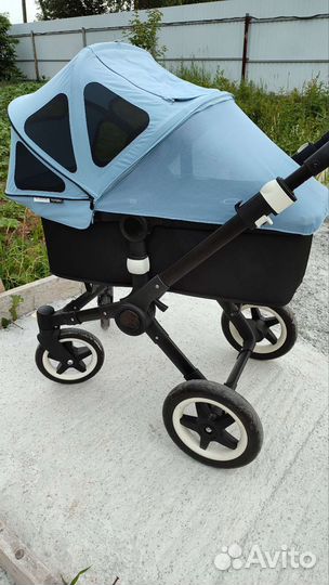 Шикарная Bugaboo buffalo total black 2в1 или 3в1