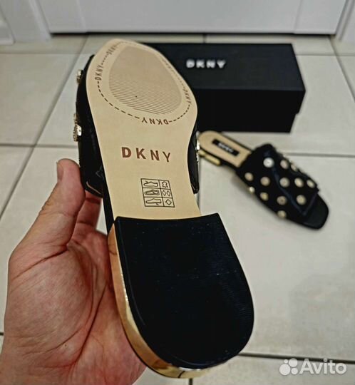Мюли Dkny roy flat sandal новые 37eu