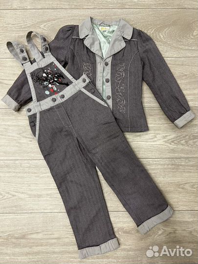 Стильный костюм для девочки 110-116