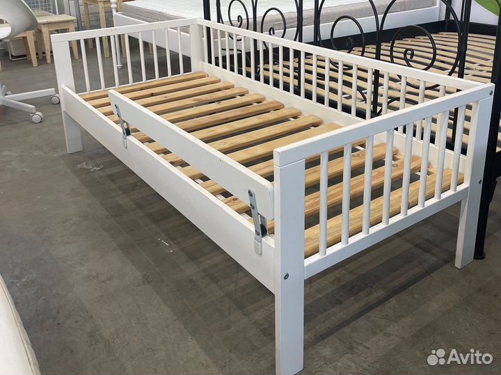 Детская кровать Гулливер Икеа с бортиком+ матрас