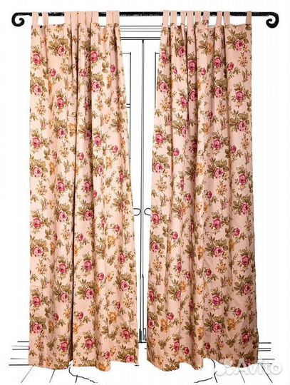 Шторы гардины на петлях